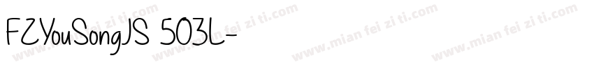 FZYouSongJS 503L字体转换
